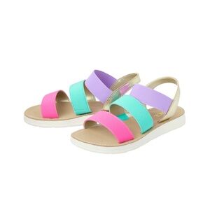 The Children’s Place Girls Color Block Elastic Sandals Size 3